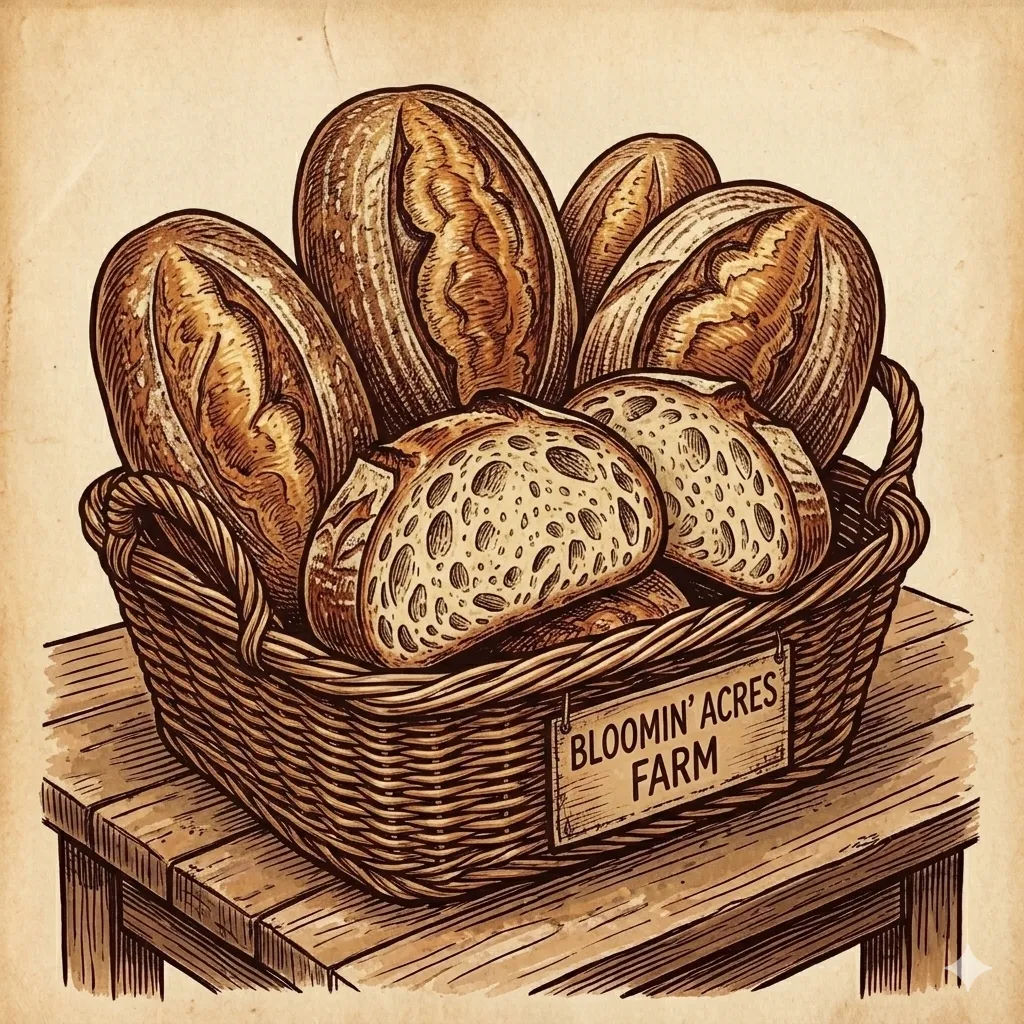 Artisan sourdough loaves