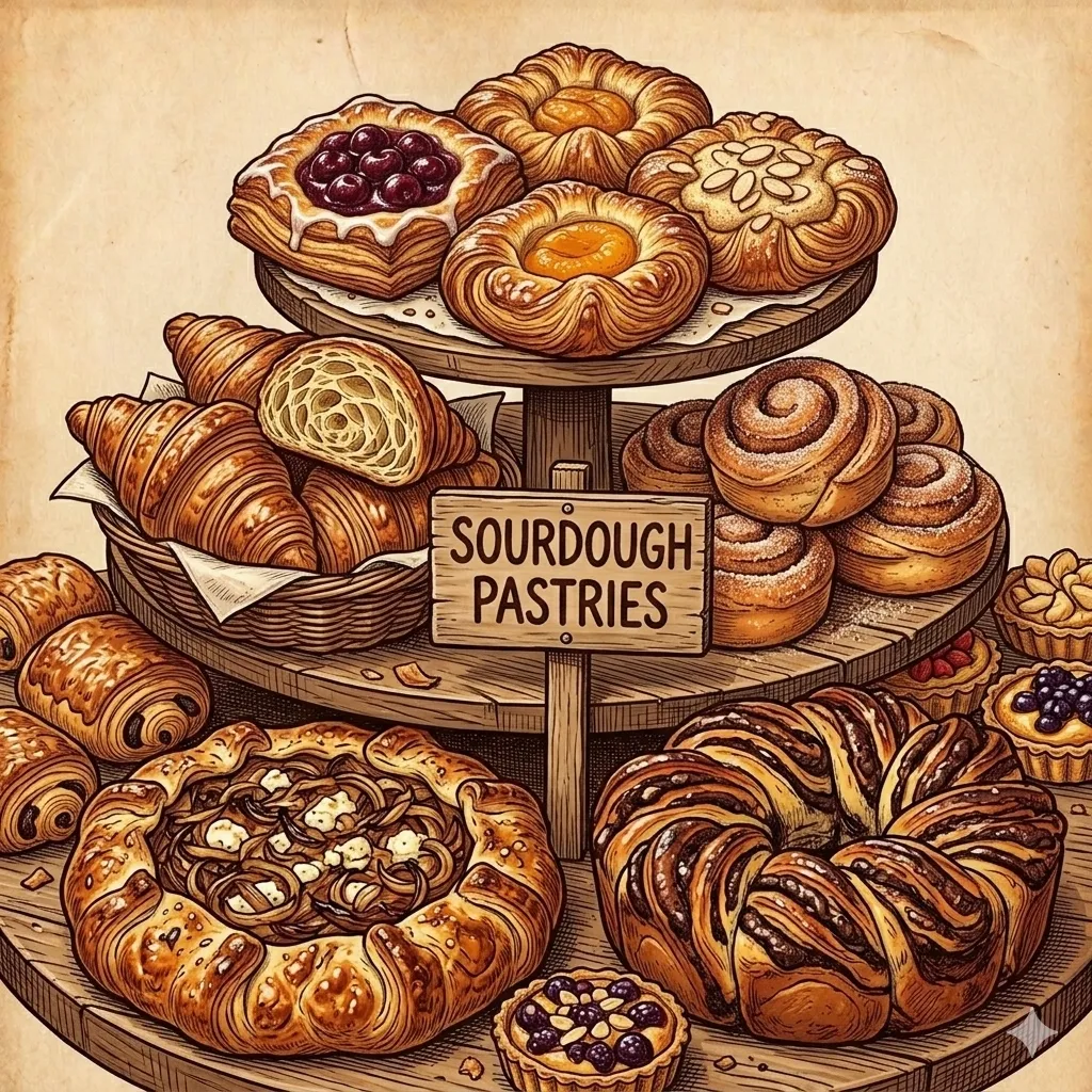 Seasonal pastries and baked goods